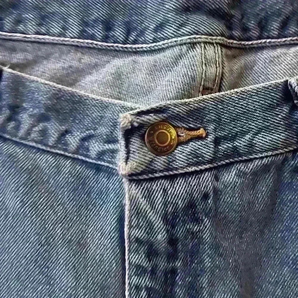 Wrangler Denim Jean Shorts Size 38 Relaxed Fit - Picture 4 of 5